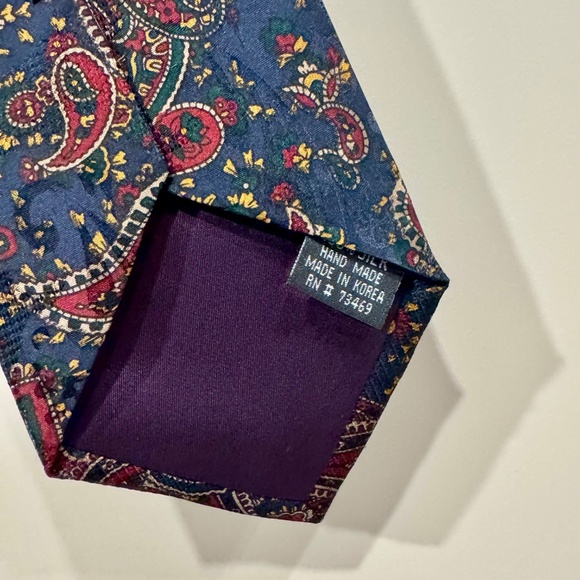 Disney Tie Men's Paisley Winnie The Pooh Piglet Tiger Eeyore Necktie Korea 56" - Picture 5 of 8